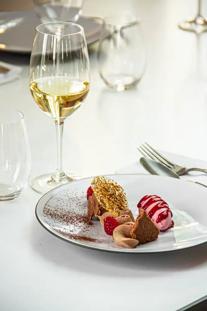 Le Chocolat et la Framboise - Dessert - Restaurant Marquis de Terme - Margaux